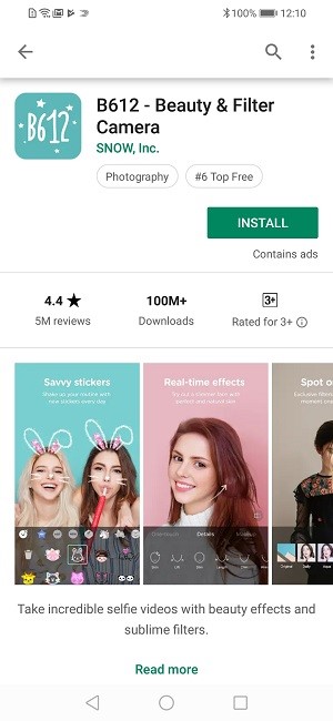 Top Image Editor Apps You Can Use on HONOR Smartphones- B612 – Beauty & Filter Camera