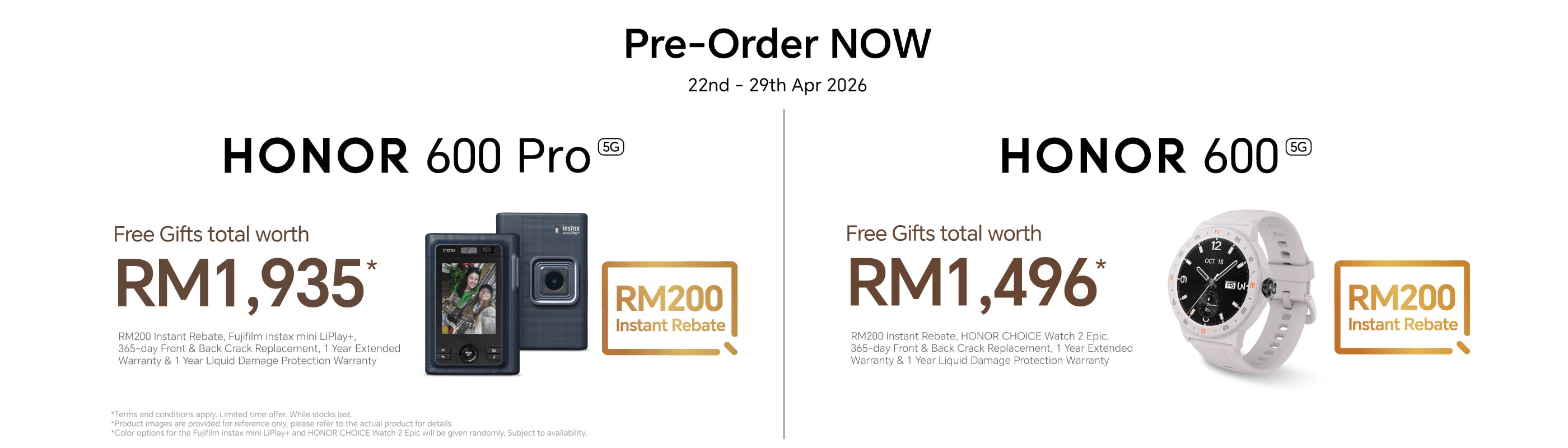 HONOR 600 Series Pre Order Exclusive Benefits