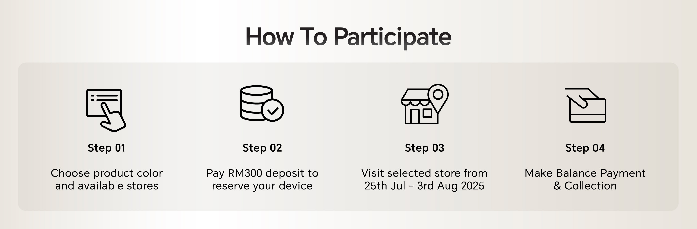 Step of how to participate HONOR Magic V5 O2O Preorder