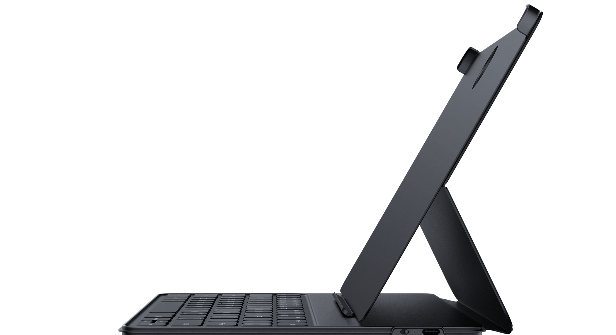 Large-angle opening for comfortable use 1