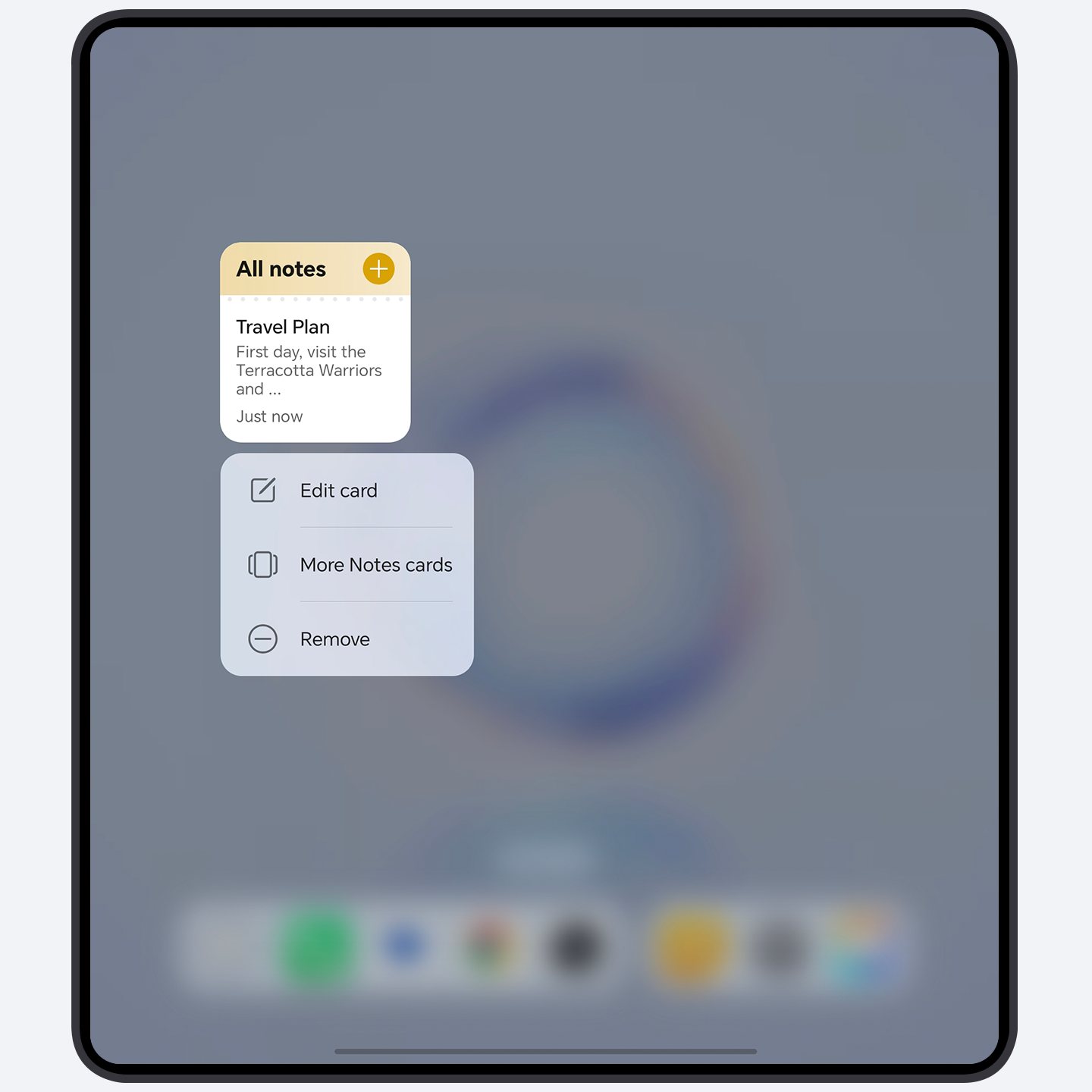 Easy operation with service cards