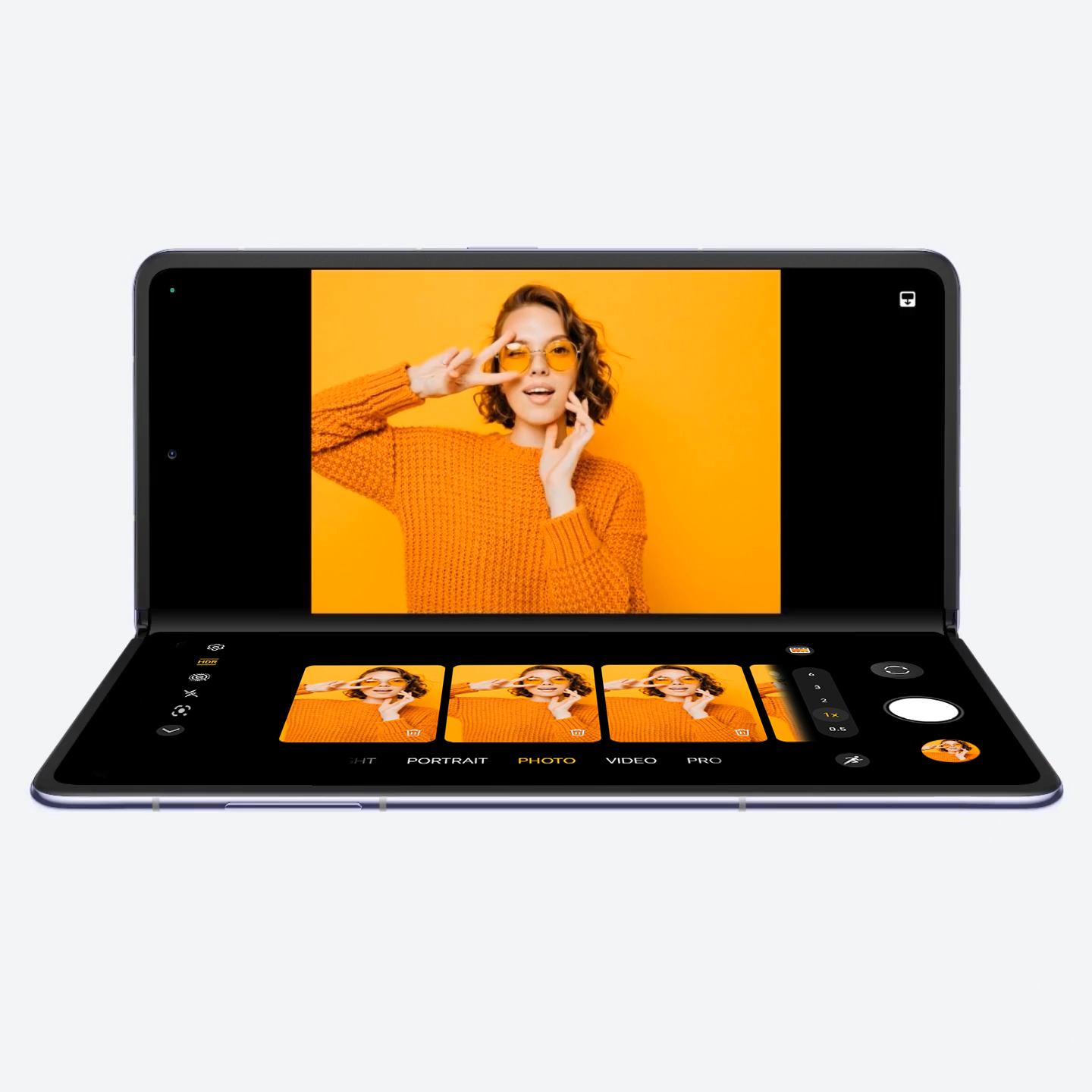 Camera Hovering mode for shooting high-quality and stable photos and Videos