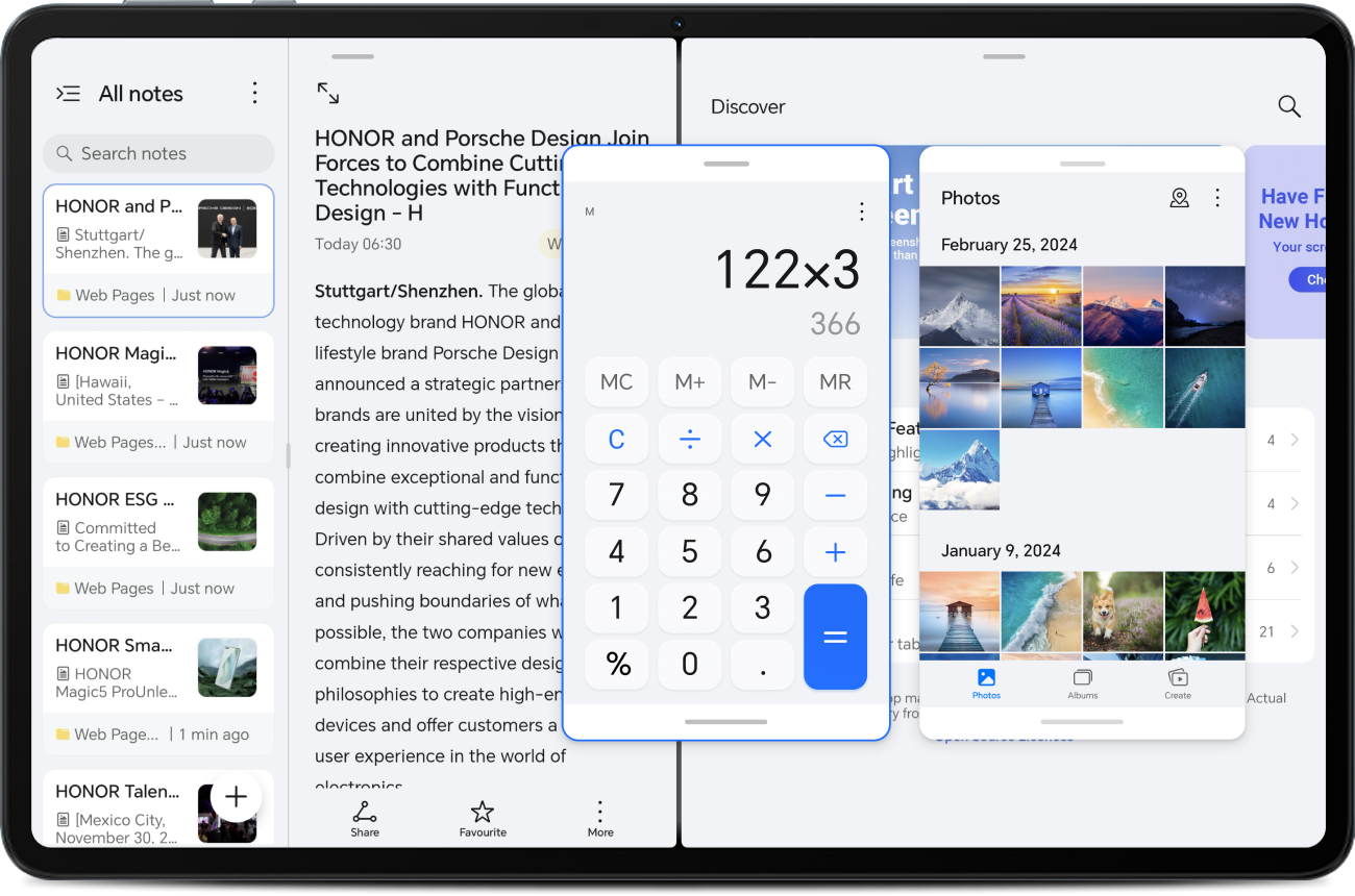 Multiventana para multitarea