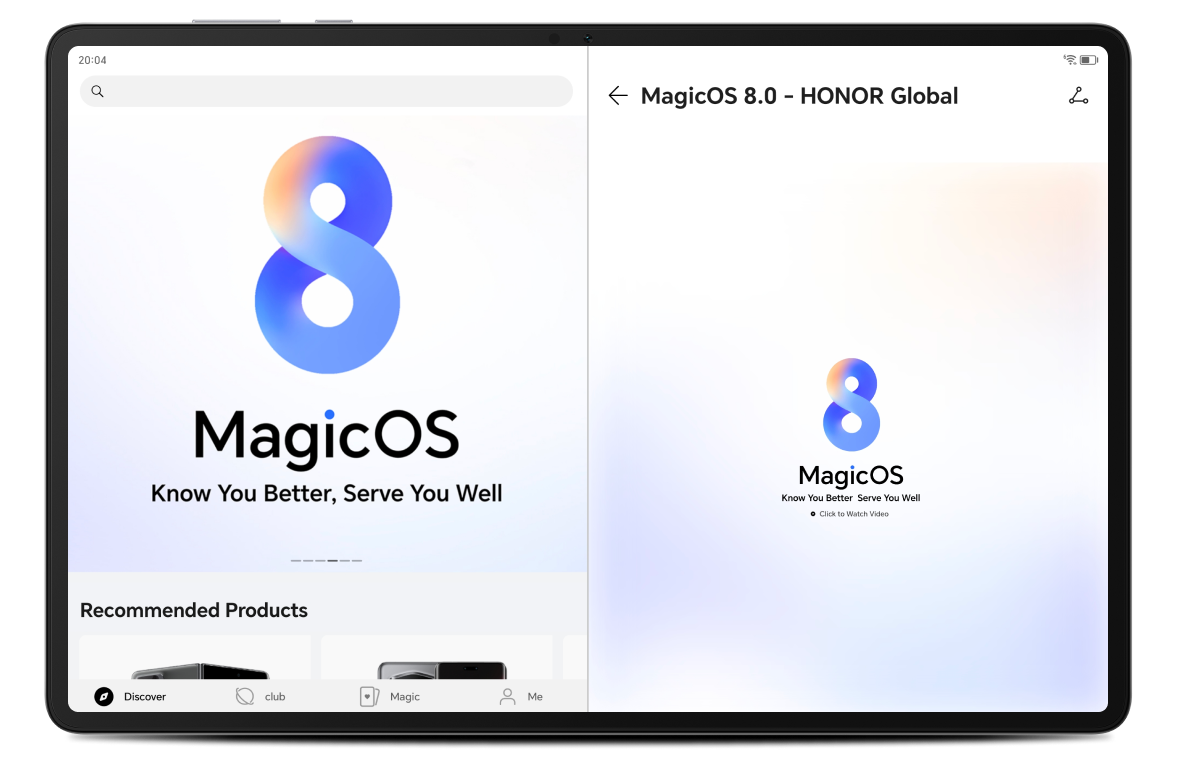 App Extender, Una app en dos ventanas