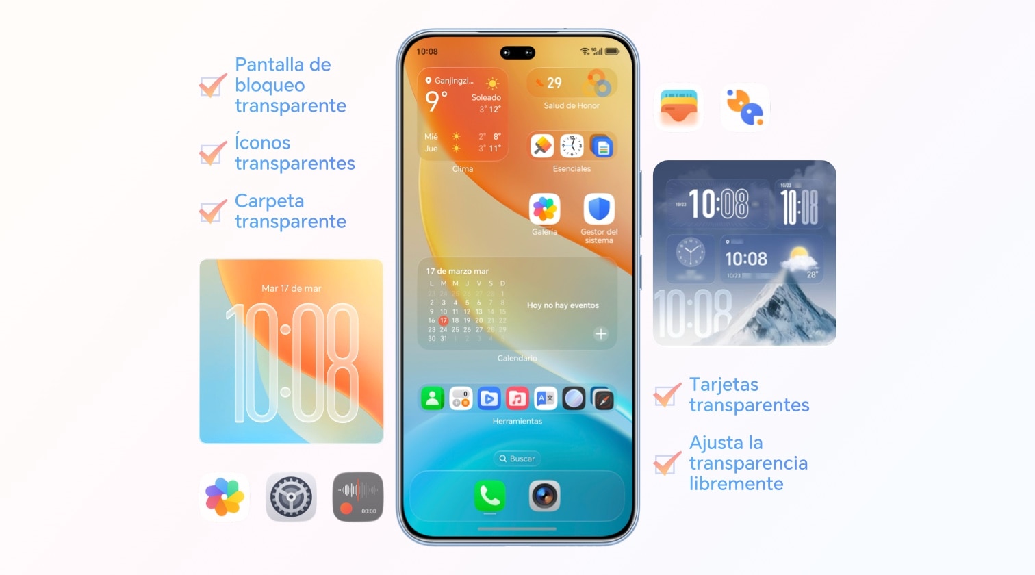 El totalmente nuevo Modo de transparencia para la pantalla de inicio de HONOR MagicOS 10 ya está disponible