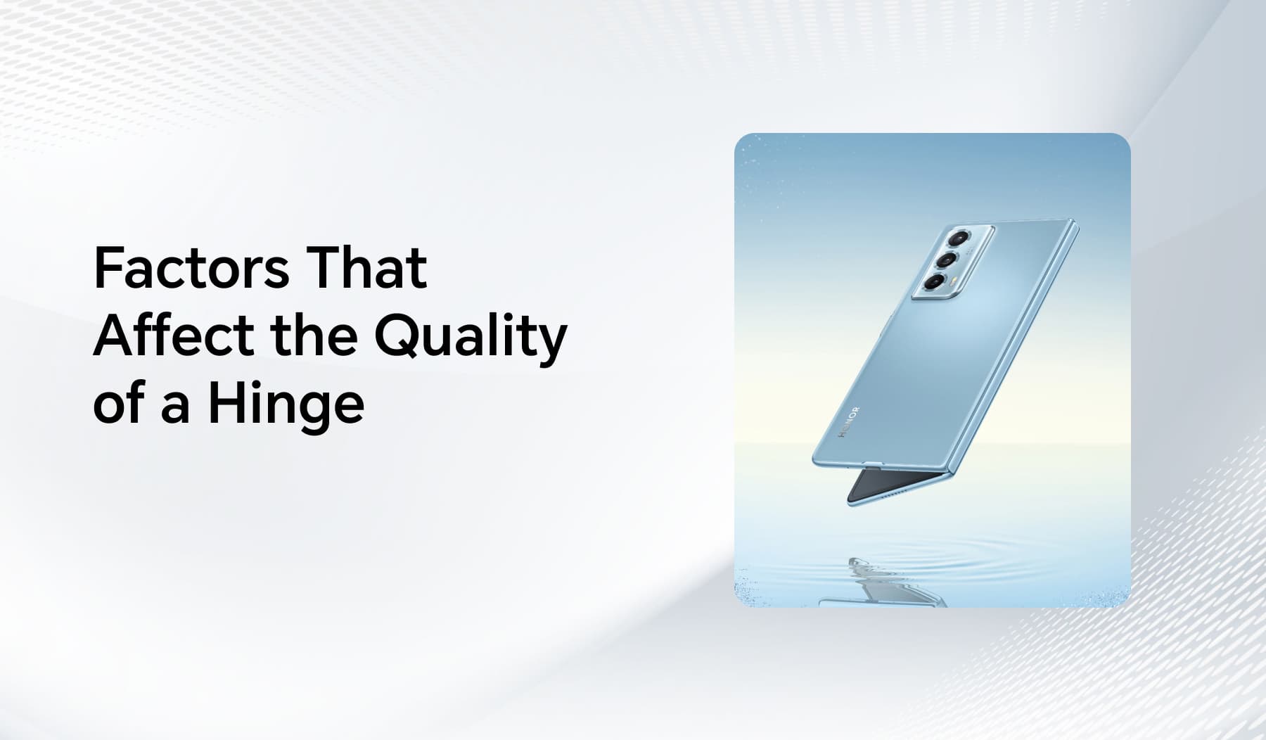 Factors That Affect the Quality of a Hinge