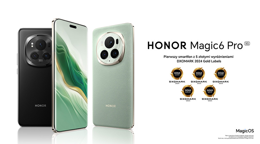 HONOR Magic6 Pro liderem fotograficznym DXOMARK