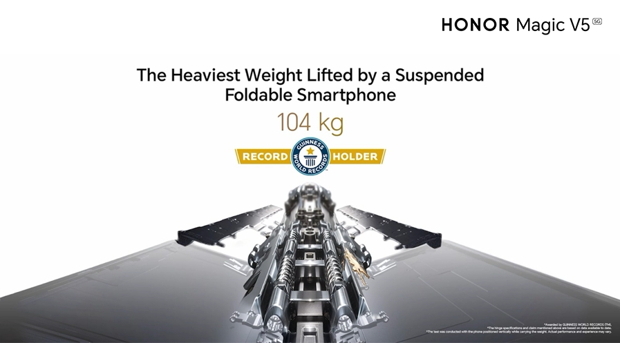 HONOR Magic V5 Sets New Guinness World Record for Foldable Smartphone Durability