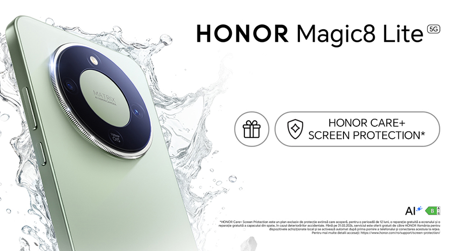 HONOR Magic8 Lite primește distincția Editor’s Choice din partea Android Headlines