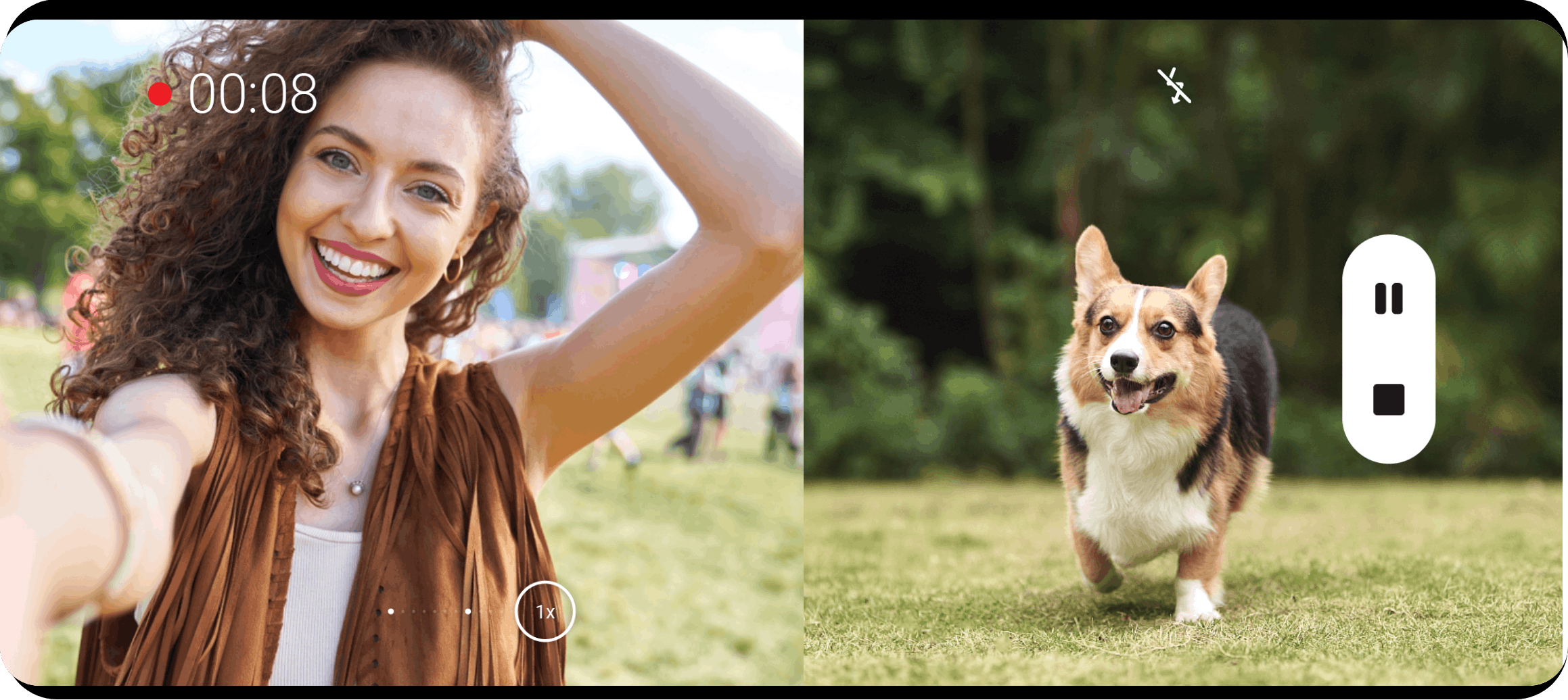 Režim dvojitého zobrazenia, dvojnásobná zábava pri natáčaní 2