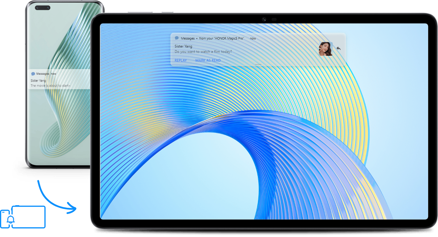 Message Share: Incoming to Phone, Outgoing from Tablet
