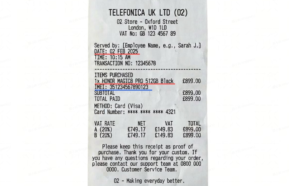 Proof of Purchase