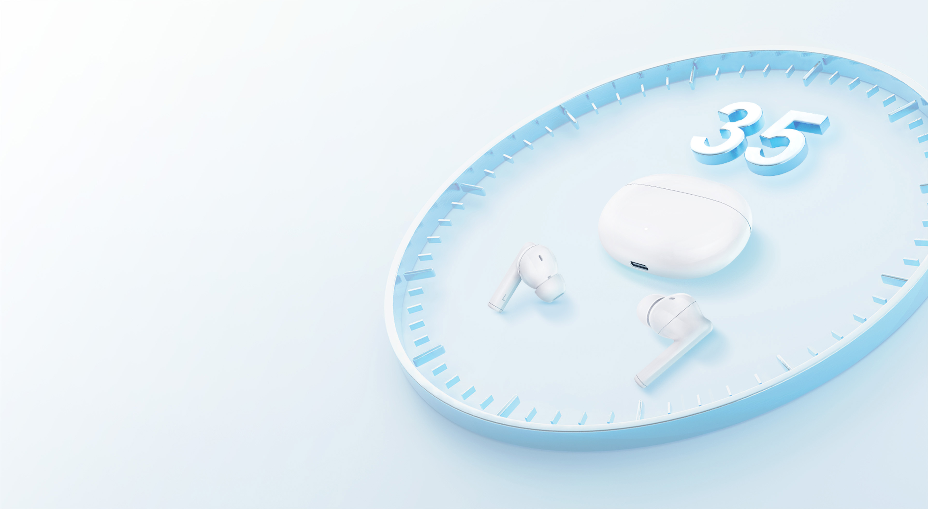 35-hour Battery Life Enjoy Your Music any Time from Day to Night