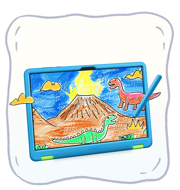HONOR Pad X8a Kids Edition Kids Painting Feature