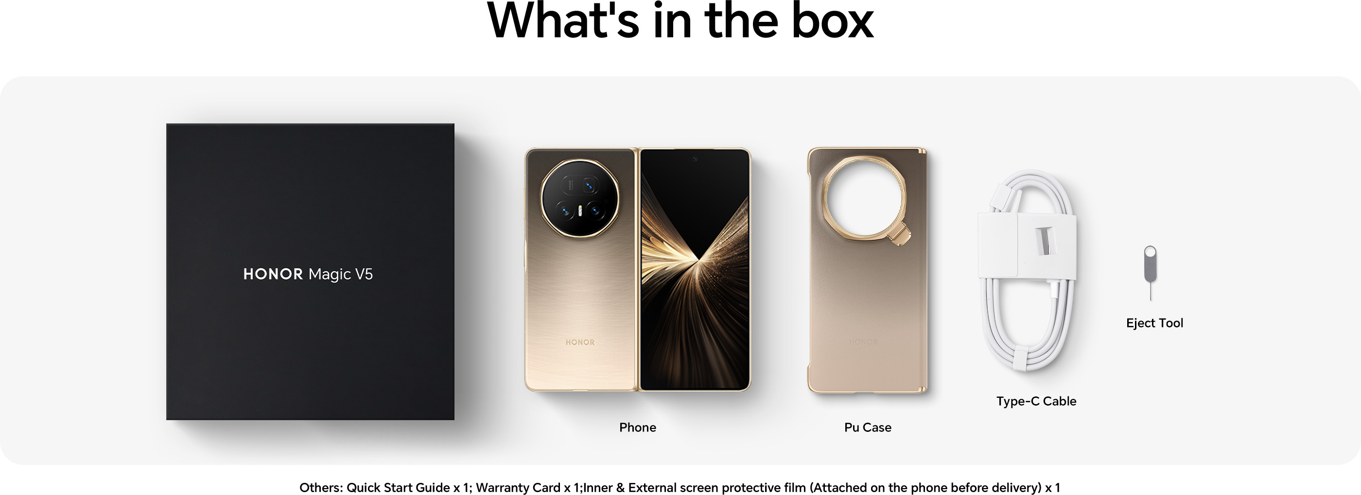 HONOR Magic V5 Dawn Gold