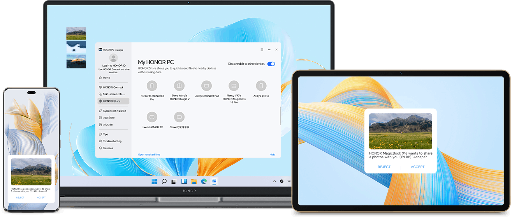 HONOR Share Efficient Transfer